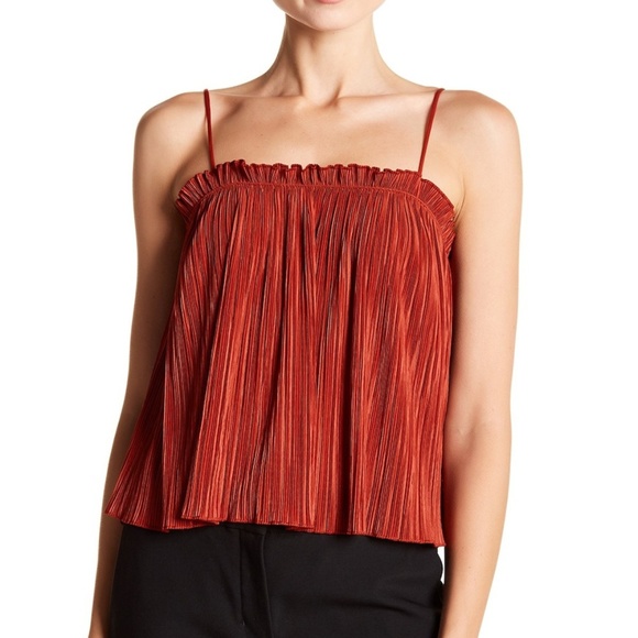 Madewell Tops - Madewell Nicole Pleated Ruffle Tank